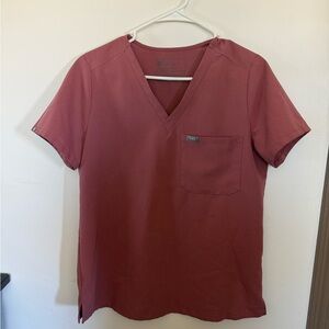 Figs mauve scrub set small top medium bottom